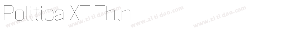 Politica XT Thin字体转换